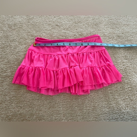 Girl’s Black and White Swim Suit with Pink Skirt - Size: Medium 7-8 - Picture 5 of 10